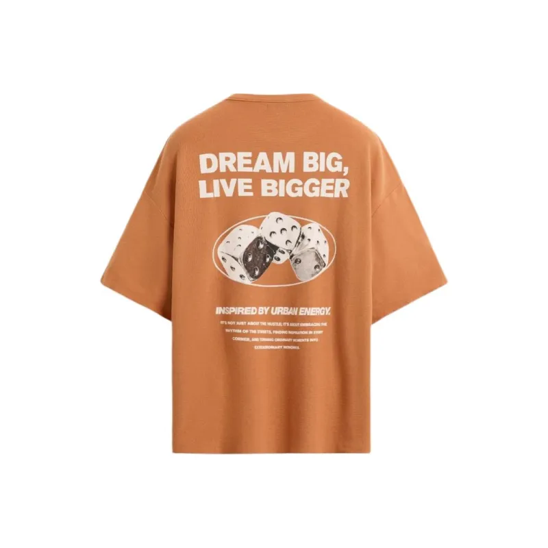 ZARA T Shirts Men Orange-1