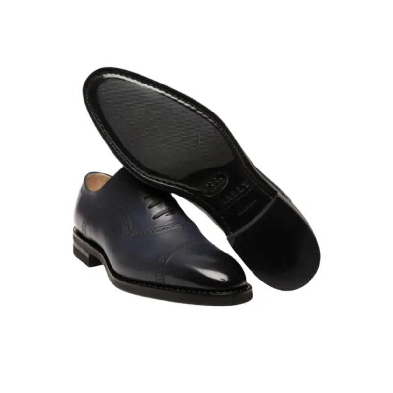 BALLY Dress Shoes Men Low Top Blue-3