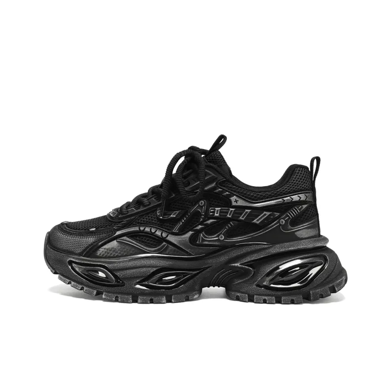 U.S. POLO ASSN. Chunky Sneakers Men's Black Silver-4
