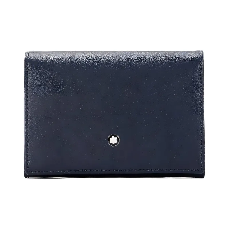 MONTBLANC Meisterstuck Cow Leather Card Holder Men's Dark Blue-0