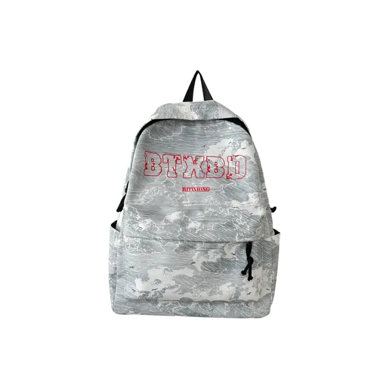 OURFUN Nylon Backpack Unisex Horizontal Letter/Vertical Letter-0