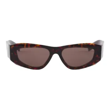 PRADA Acetate Metal Irregular Shape Sunglasses Men's Tortoiseshell