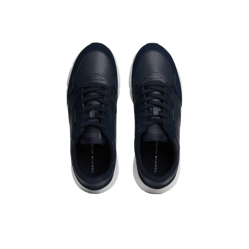 Tommy Hilfiger Trainers Low Top Casual Shoes Men's Blue-3
