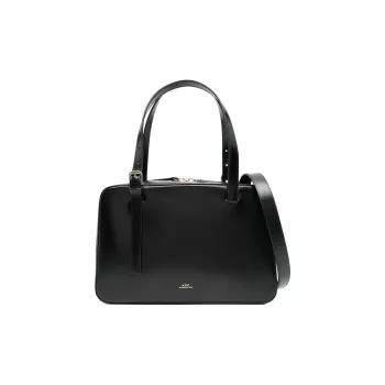 A.P.C Calfskin Shoulder Bag, Crossbody Bag, Handbag Women's Black