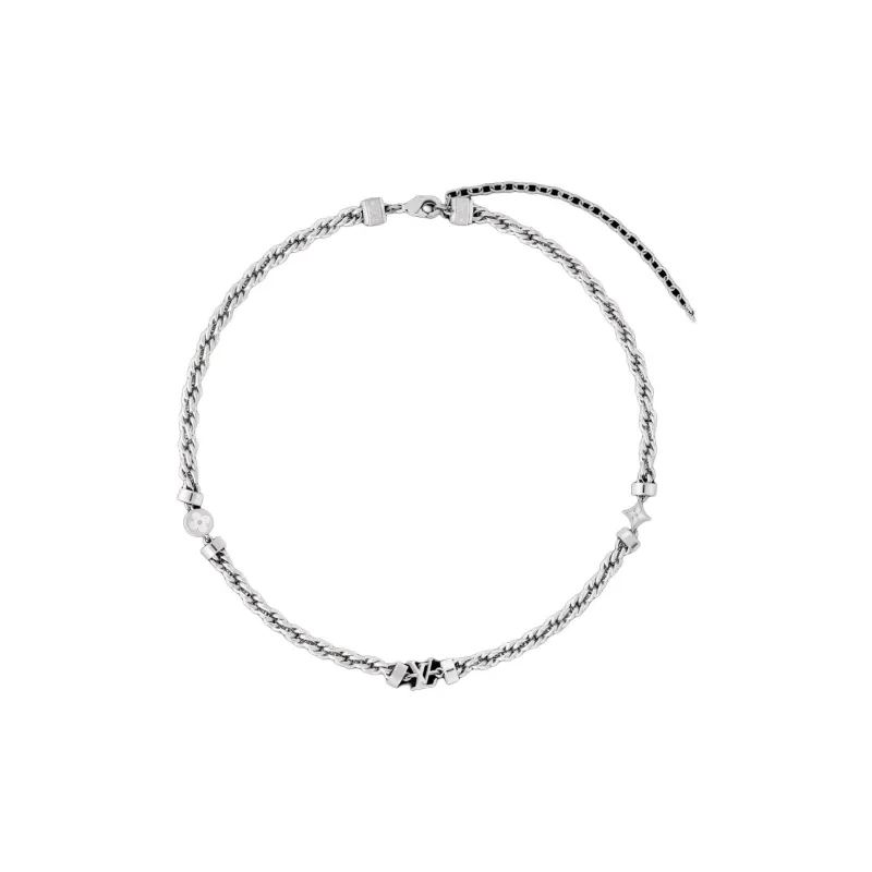 LOUIS VUITTON Palladium, Metal, Brass Necklaces Men's Silver-0