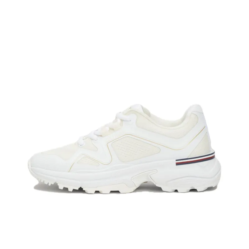 Tommy Hilfiger Trainers Abrasion Resistant Breathable Low Top Casual Running Shoes Women's Beige Yellow-0