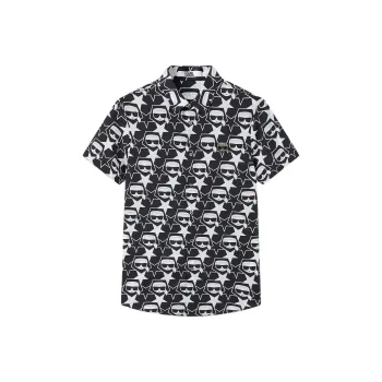 KARL LAGERFELD Shirt Men's Black