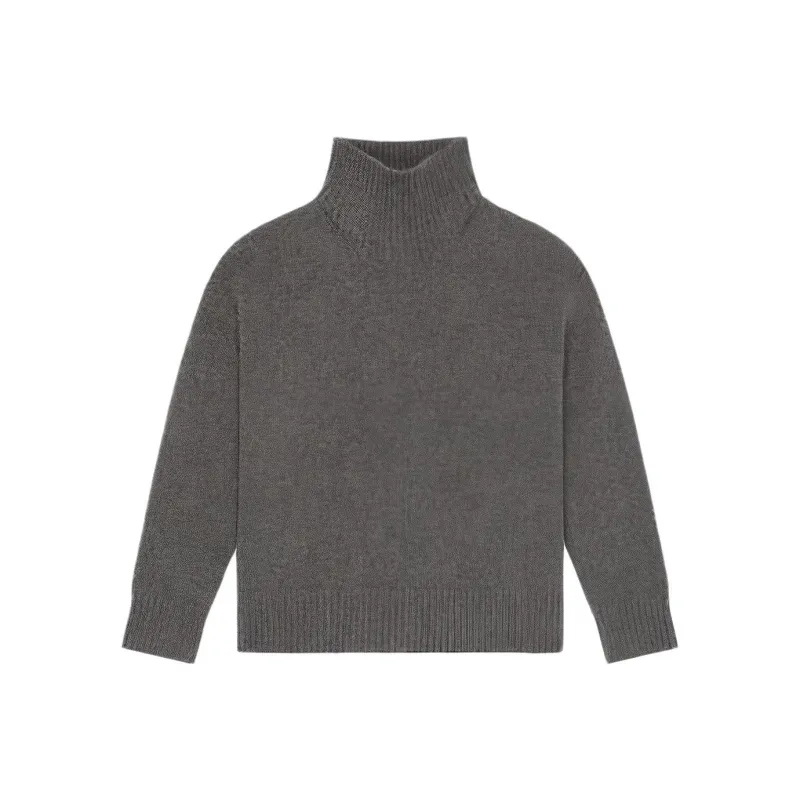 Givenchy Long Rolled Neck Sweater 'Grey Mix'-0