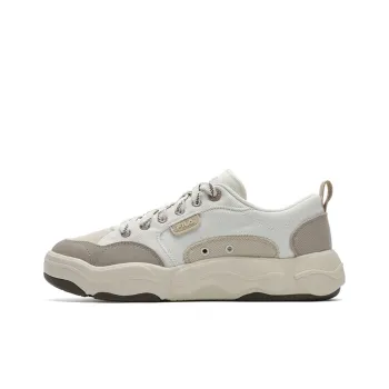 FILA BURGER Hamburger Shoes Wear resistant And Lightweight Low Top Canvas Shoes Men's White Yellow