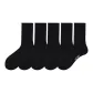 5 Pack Terry Sole Sports Socks[Knee-High Black Letter]