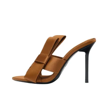 ZARA Abrasion Resistant Slide Slippers Women's Brown