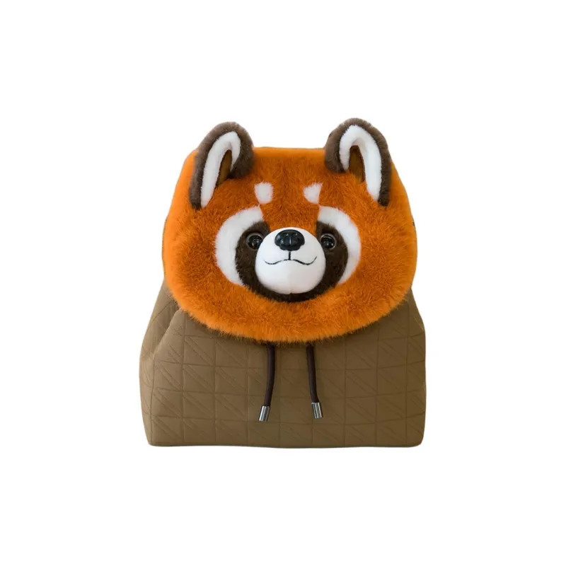 Meow In The Grass Suede Backpack Regular Women's Multicolor-3