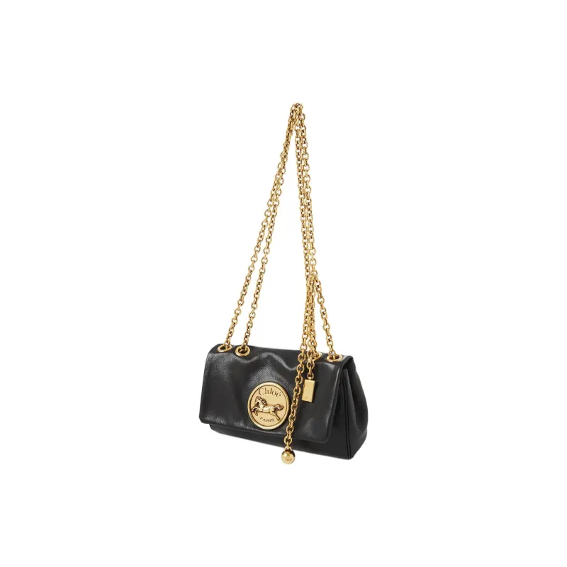 Chloe Chloé Bags Buffalo Leather Shoulder Bag Women's Black-1