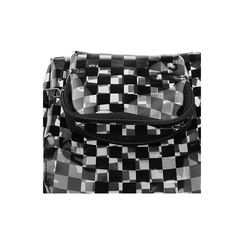 Vans Semi Transparent Backpack Men's Black White-5