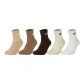 [Soft and Warm Terry Socks]Light Coffee+Dark Coffee+Coffee+Ecru+White