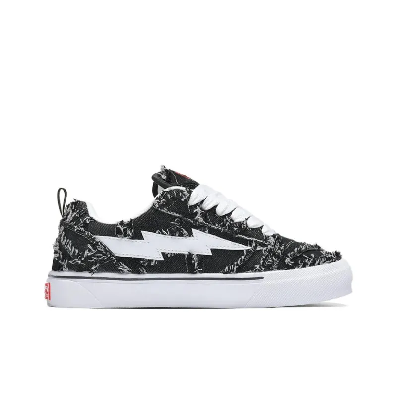 VFTS Lightning Skateboard Shoes Anti Slip And Wear Resistant Height Increasing Low Top Students Preppy Style Unisex-6