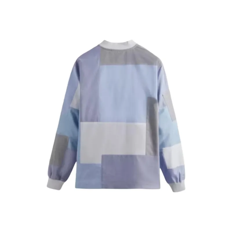 KITH Patchwork Oxford Pearson Henley Pullover-1