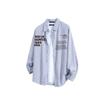 FAX FOR FMACM Shirt Unisex Blue White Stripes