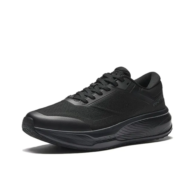 Anta Variety Training Collection Cushioning And Abrasion Resistant Coverage Low Top Training Shoes Men's Black-1