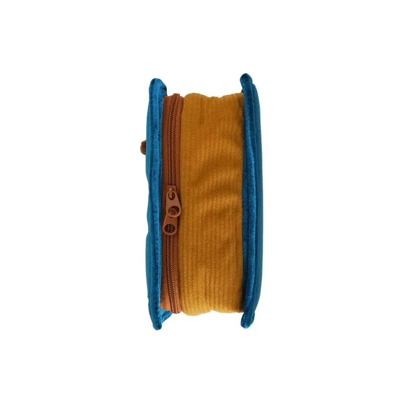 GLADEE Old Book Pouch 3/Blue Vintage Book Pencil Case Pencil Case/pencil Box-3