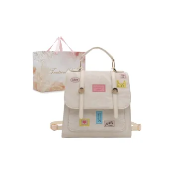 TOUTSEUL YOLO PU Backpack Regular Women's White