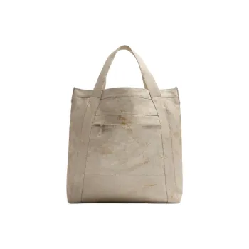 ZARA Cotton Tote Bag, Shopping Bag, Handbag Unisex White