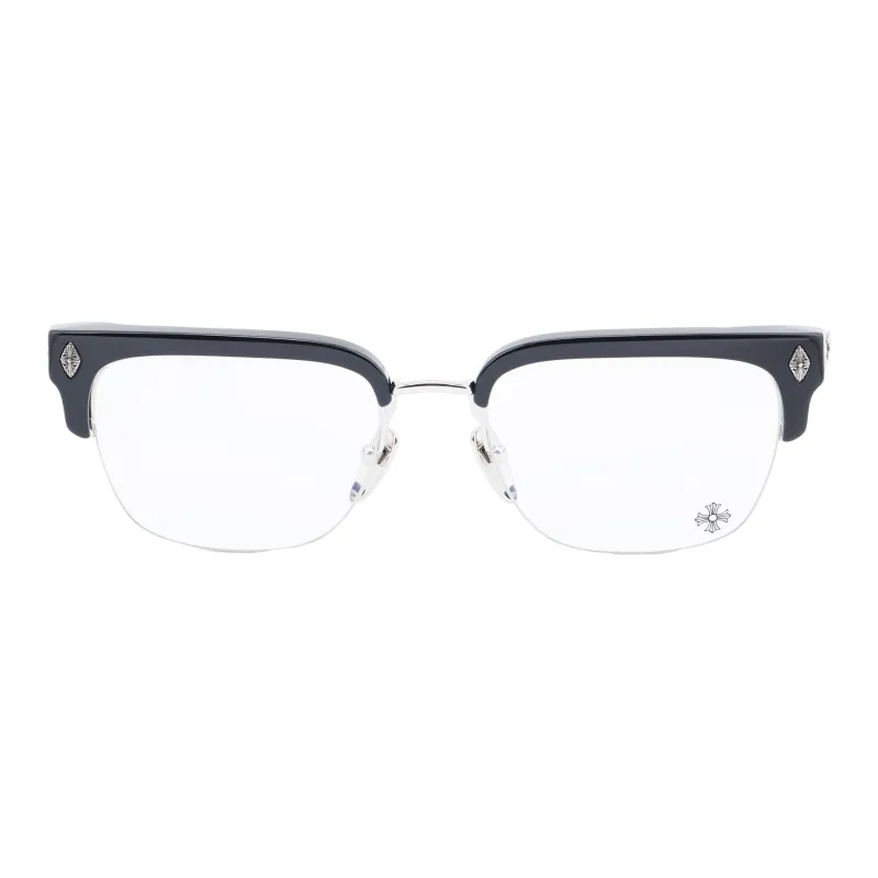 Chrome Hearts Plate And Metal Square Eyeglass Frames Unisex-1