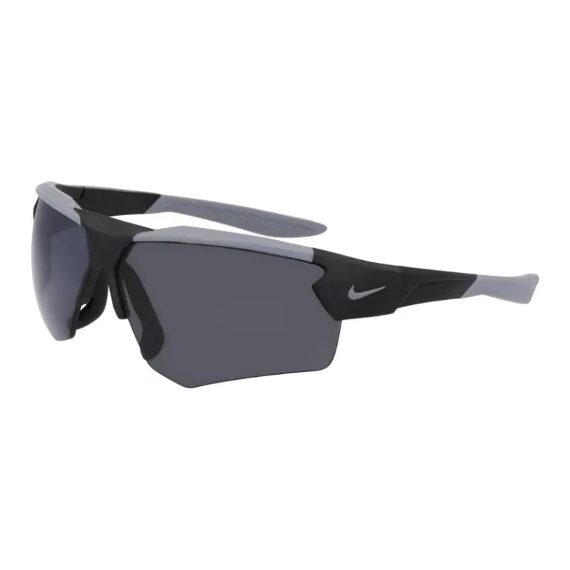 Nike Bio Based Injection Molded Irregular Shape Sunglasses Unisex Gray-0