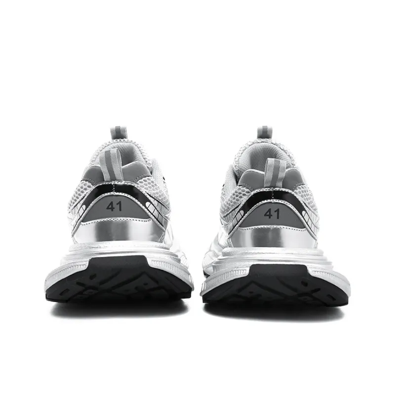 BEILIANYA Cushioning, Slip Resistant, Abrasion Resistant, Lightweight, Height Increasing Low Top Chunky Sneakers Unisex-17