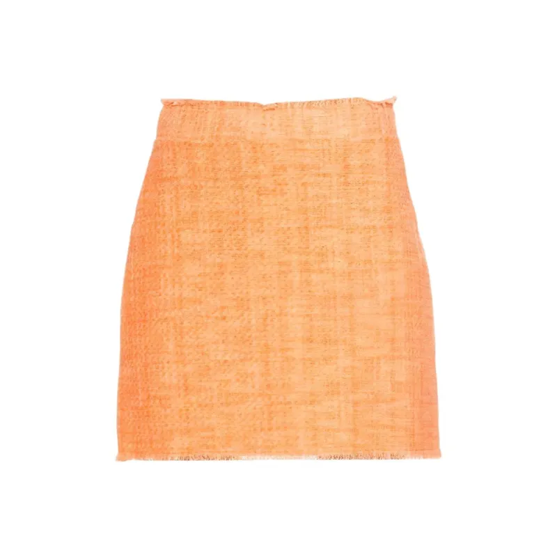 PINKO Casual Short Skirts Women's Orange-0