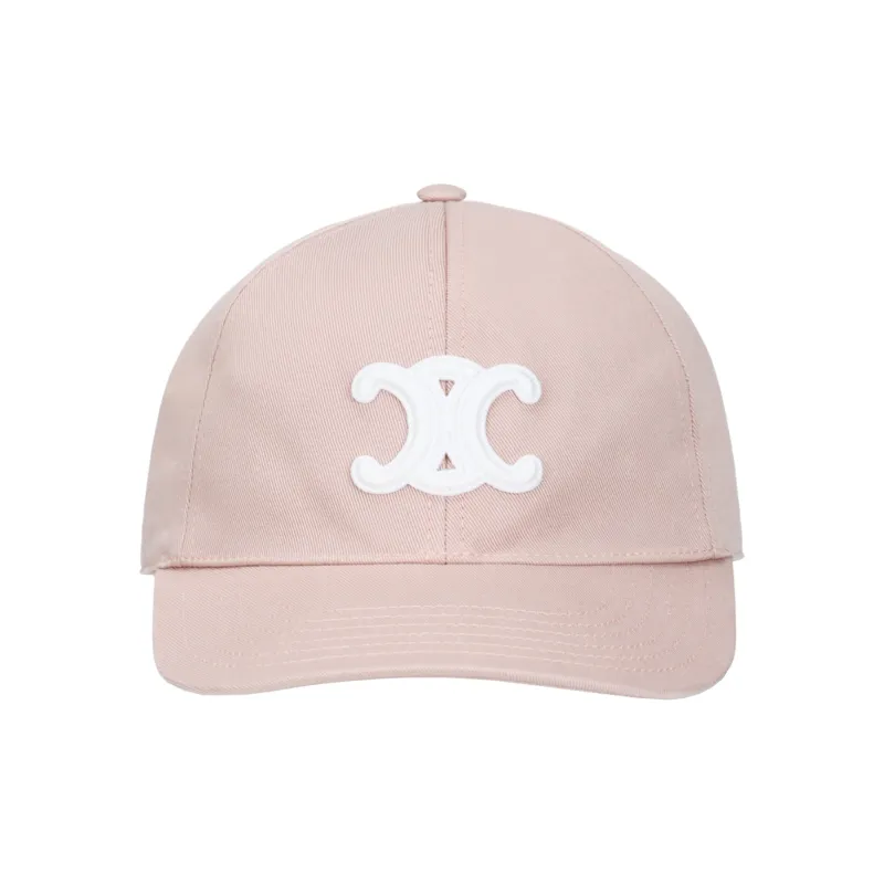 CELINE 100% Cotton Baseball Caps Unisex Pink-1