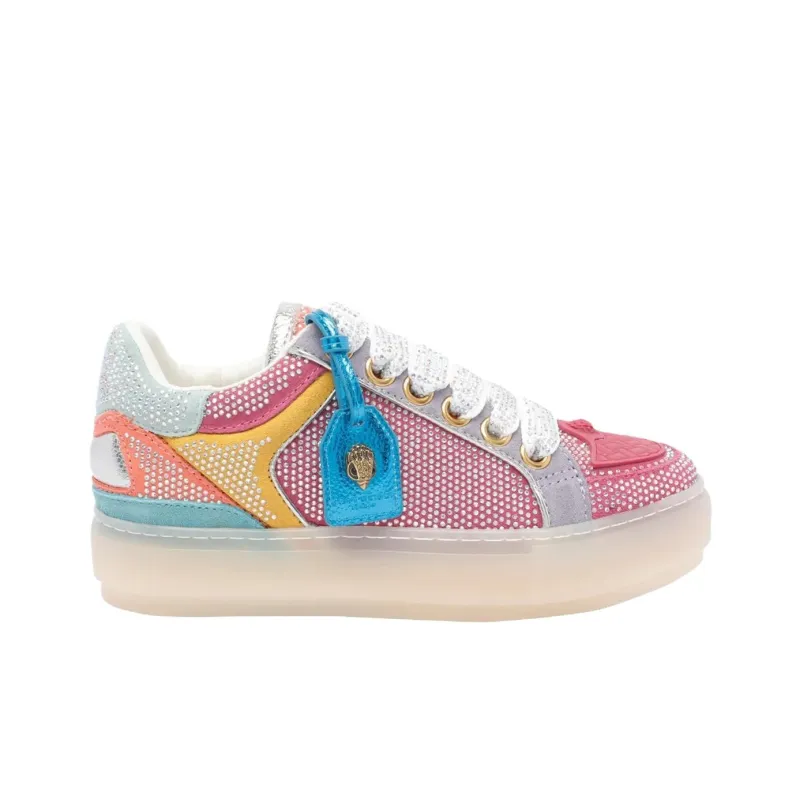 Kurt Geiger London Southbank Tag Low Top Skateboard Shoes Women's Pink-1