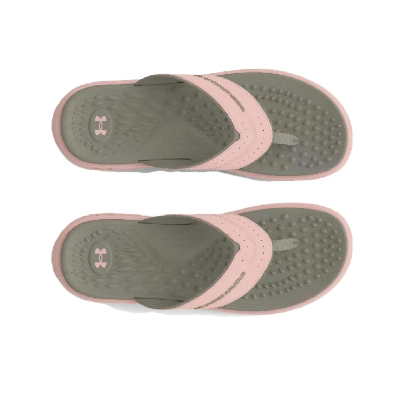 Under Armour Ignite Quiet Slip Resistant Flip Flops Women's Pink-3