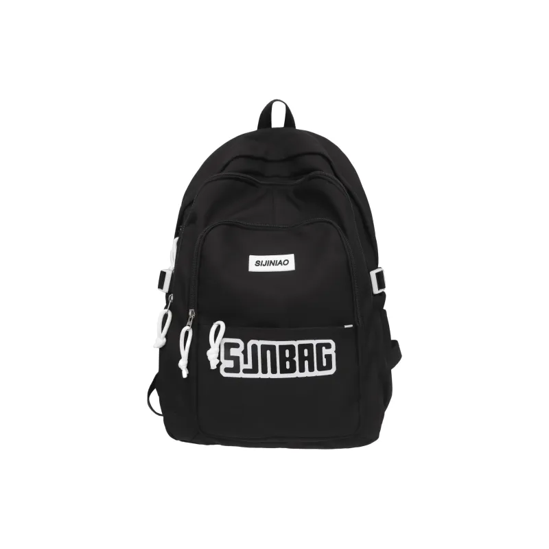 OURFUN Oxford Backpack Unisex White/Black/Purple/Yellow/Green-2