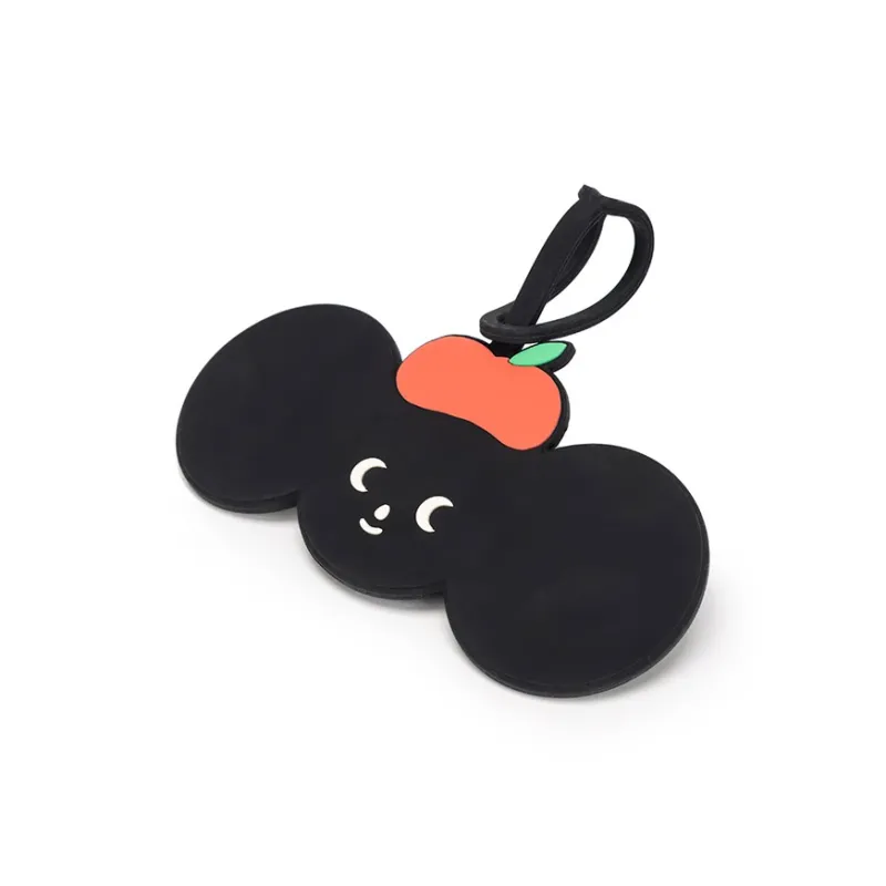 Bromen TYAKASHA Collaboration Silicone Material Luggage Tag Black Oring-4