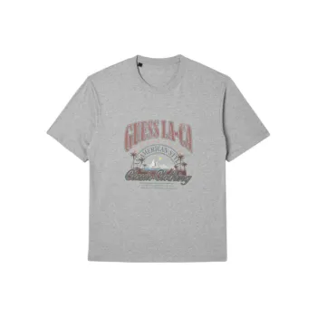 GUESS T Shirts Unisex Gray