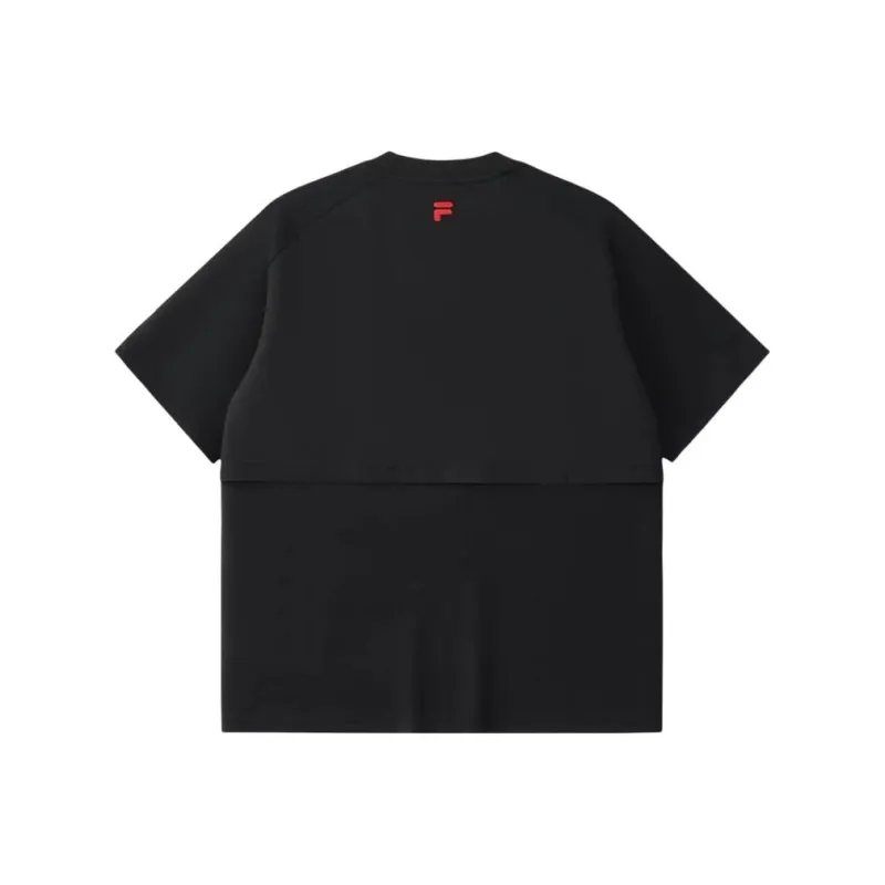FILA Fusion T Shirts Men Jet Black BK-1