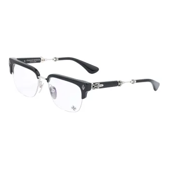 Chrome Hearts Plate And Metal Square Eyeglass Frames Unisex