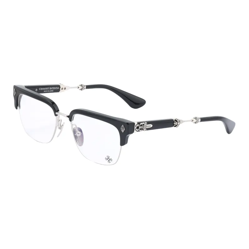 Chrome Hearts Plate And Metal Square Eyeglass Frames Unisex-0
