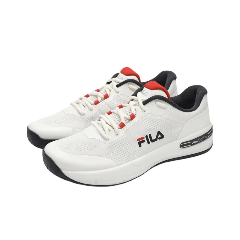 FILA Court Abrasion Resistant Low Top Tennis Shoes Men's White-1