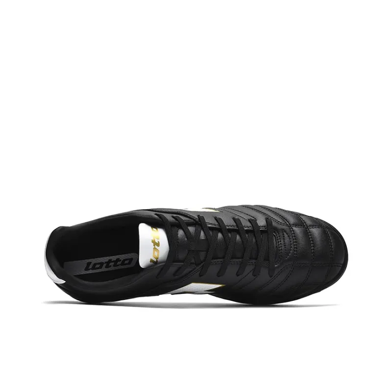 LOTTO SOLISTA Collection Anti Slip Wear Resistant Soccer Shoes Men's Black-3