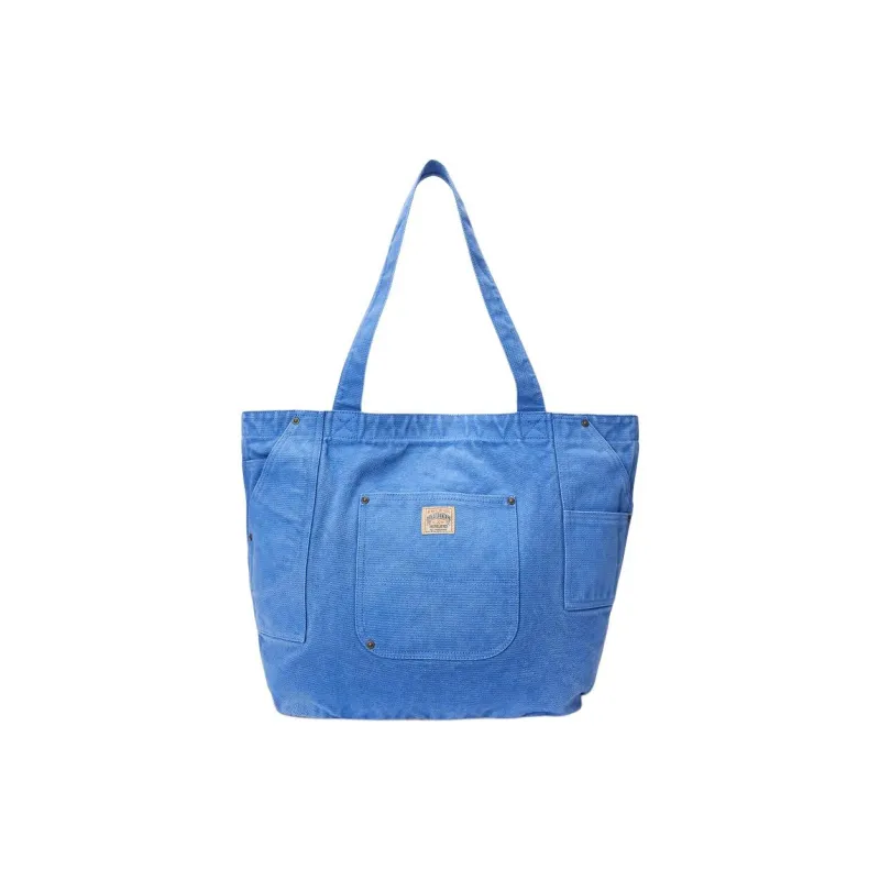 Polo Ralph Lauren Cotton Tote Bag, Shopping Bag, Shoulder Bag Unisex Blue-0