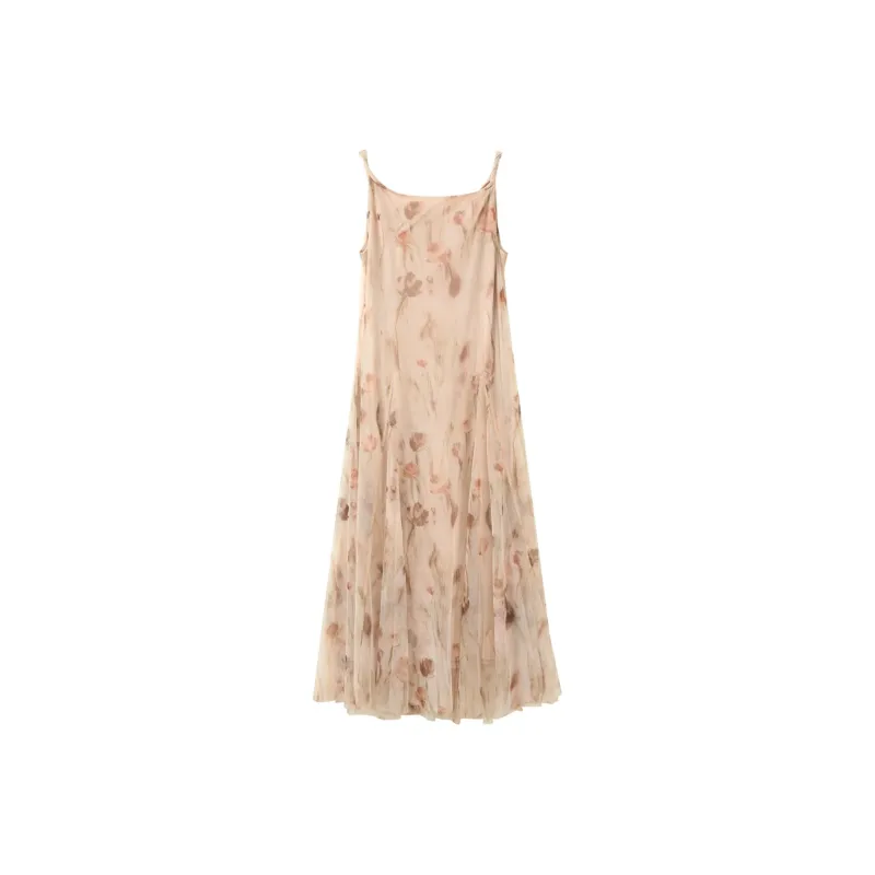 3COLOUR Slip Dresses Women's Orange Pink Floral-0