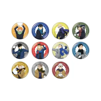 CRUX Haikyuu!! , Snow Version Hayashi, Kozuchi, Itsui, Black Heel Tab Badges