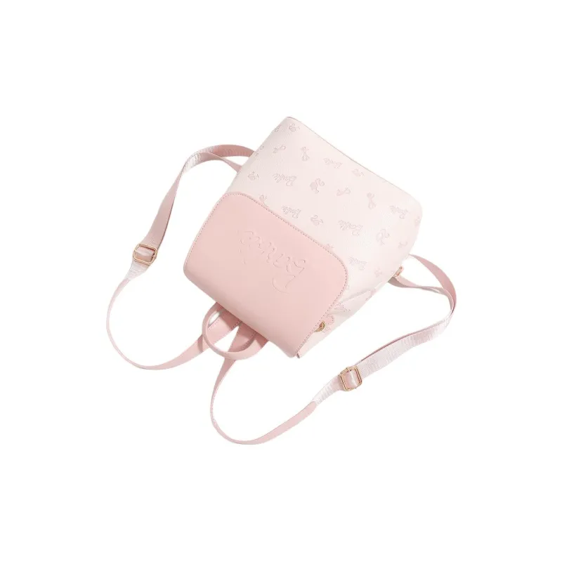 Barbie PU Backpack Women's Pink/White-4