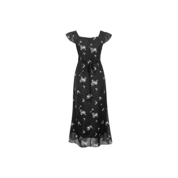 / Short Sleeved Dresses Women's Black