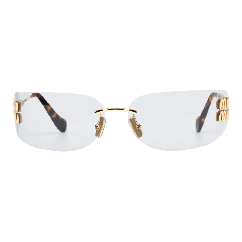 MIU MIU Eyewear Logo plaque Sunglasses-1