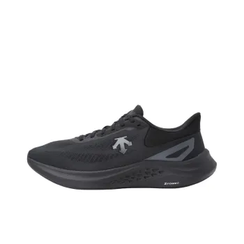 DESCENTE Run Step Abrasion Resistant Low Top Running Shoes Unisex Black