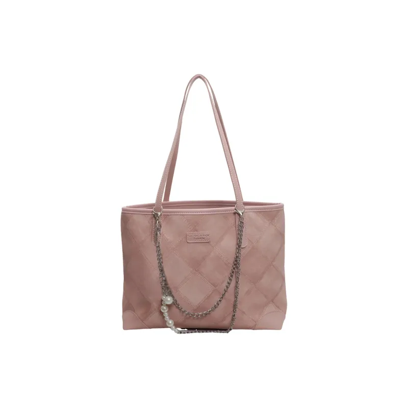 LUVISTRUE PU Handbag Shoulder Bag Tote Regular Women's Ecru Black/Blue/Pink-49