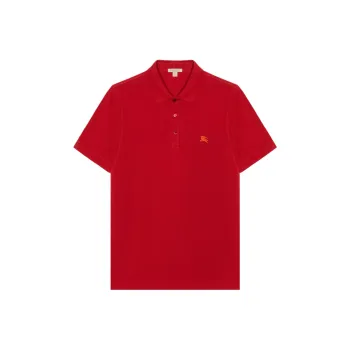 Burberry Polo Shirts Men Red